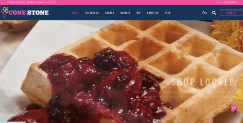 Cone Stone - Ice Cream eCommerce Website Development